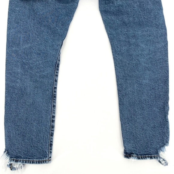 Agolde Toni Distressed Medium Wash Skinny Jeans - Picture 11 of 16